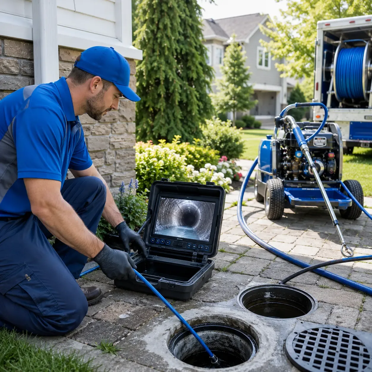 Outdoor drain cleaning professionals serving Preemption, IL
